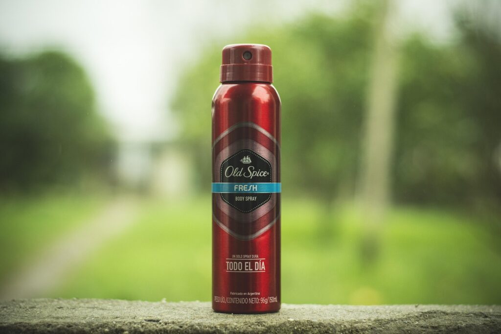 Old spice aerosol deodorant