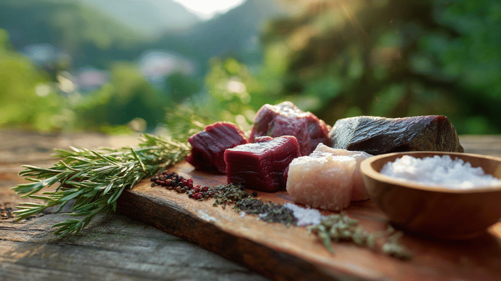 organ meats, and herbs